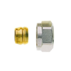 Conector pentru teava de cupru Heimeier, alama, filet interior, 3/4" x 15 mm, inel metalic
