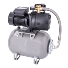 Hidrofor Wasserkonig FL477325, cu pompa autoamorsanta din fonta + vas 24 l + presostat + manometru + furtun flexibil + racord 5 cai, 1000W