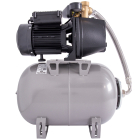 Hidrofor Wasserkonig FS475825, cu pompa autoamorsanta din fonta + vas 24 L + presostat + manometru + racord flexibil antivibrant + racord 5 cai, 900W