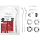 Kit calorifer aluminiu Ferro ZGG2B, alb, 11 elemente