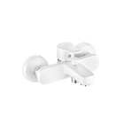 Baterie baie pentru cada/dus, Kludi Pure & Easy, monocomanda, montaj aplicat, finisaj alb/cromat