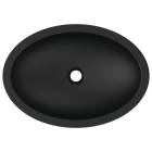 Lavoar pe blat Ideal Standard Strada, 60 X 42 cm, fara orificiu pentru baterie, finisaj negru mat