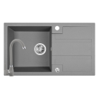 Pachet 2IN1 Pyramis Festiva 1B1D, dimensiune 760x440mm, adancime 180mm, reversibila, baterie inalta Pyragranite gri, 202000178