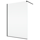 Perete Walk-In, Sanswiss Easy STR4P, 110 x 200 cm, sticla transparenta, profil negru mat