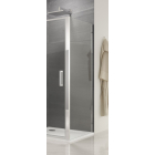 Perete lateral fix SanSwiss Ocelia 90 x 190 cm, sticla transparenta, profil slefuit lucios, OCEF0905007