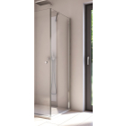 Perete fix pentru cabina dus, Sanswiss Solino, sticla transparenta, profil cromat, 90 x 200 cm