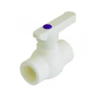 Robinet de trecere cu bila Supratherm, PPR alb, DN 20