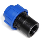 Racord compresiune PEHD, filet interior, D 25 mm x 1"