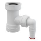 Racord pentru masina de spalat, Alcadrain A30, alb, 6/4"