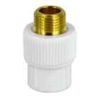 Racord PPR, FE, 20 mm x 3/4", alb
