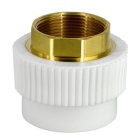 Racord PPR, FI, 32 mm x 3/4", alb