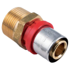 Racord presare 700V Ntm, alama, filet exterior, D 26.3 mm x 3/4"