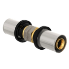 Racord presare drept dublu FAZ4C16A16A000E0 Purmo Cleverfit, pentru sisteme de incalzire, alama, filet interior, D 16.2 mm