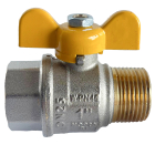 Robinet bila gaz, Ntm Elios, filet interior - exterior, fluture aluminiu, D 1"