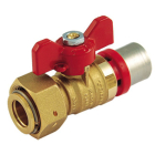 Robinet cu semiolandez 3/4, alama, maner fluture, cu racord M20