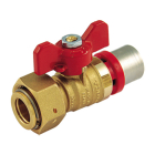 Robinet cu semiolandez Tiemme 1697, alama, 3/4” x M26, maner fluture