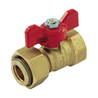 Robinet cu semiolandez Tiemme 2263, alama, 1”, maner fluture