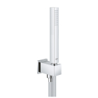 Set dus para + furtun + cot evacuare cu suport, Grohe Euphoria Cube Stick 26405000, 1 functie, 1.25 m