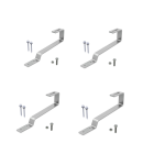Set fixare Panosol C.545, pentru panouri presurizate CS 10–20, acoperis tigla ceramica