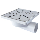 SIFON PARDOSEALA LATERAL 150x150 1IES. 50 INOX