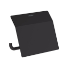 Suport pentru hartie igienica cu capac, Hansgrohe AddStoris 41753670, finisaj negru mat