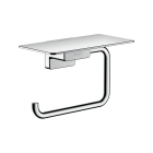 Suport pentru hartie igienica cu etajera, Hansgrohe AddStoris 41772000, finisaj cromat