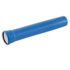 Teava PP pentru scurgere canalizare interioara, cu inel, fonoabsorbanta, 110 mm, 2 m, albastru