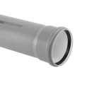 Teava PVC-U pentru scurgere canalizare interioara, cu inel, 110 x 2.2 mm, 2 m, gri