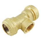 Teu compresiune alama, FI, 32 mm x 1” x 32 mm, cu o-ring, Tiemme 3410024