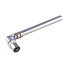 Tija cu cot pentru calorifere Tiemme, inox, L = 160 mm