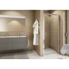 Usa batanta, SanSwiss Top - Line, 90 x 190 cm, sticla transparenta, profil slefuit, TOPP09005007