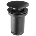 Ventil click - clack pentru lavoar, Ferro Rotondo S285B-BL-B, 1 1/4", negru
