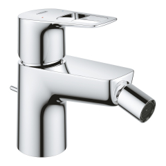 Baterie baie pentru bideu Grohe Bauloop 23338001, monocomanda, finisaj cromat, cu ventil