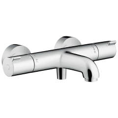 Baterie baie cu termostat pentru cada / dus, Hansgrohe Ecostat 1001CL 13201000, montaj aplicat, finisaj cromat