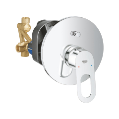 Baterie baie incastrata, pentru cada/dus, Grohe Bauloop + corp incastrat, monocomanda, finisaj cromat, 29081000