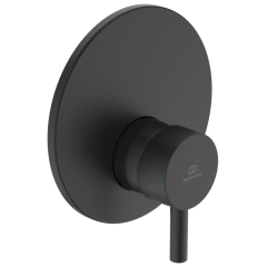 Baterie baie incastrata, pentru dus, Ideal Standard Ceraline, monocomanda, finisaj negru mat