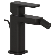 Baterie baie pentru bideu Kludi Renon 422163975, monocomanda, finisaj negru mat