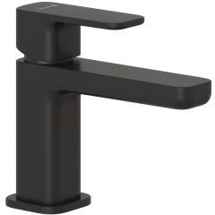 Baterie baie pentru lavoar, Kludi Renon 422663975, montaj stativ, monocomanda, finisaj negru mat