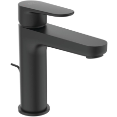 Baterie baie pentru lavoar, Ideal Standard Cerafine O BC699XG, montaj stativ, monocomanda, ventil pop-up, finisaj negru mat
