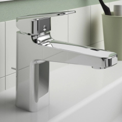 Baterie baie pentru lavoar, Ideal Standard Ceraplan BD227AA, stativa, monocomanda, alama, finisaj cromat, cu ventil pop-up 