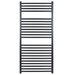 Calorifer baie Fondital Cool portprosop drept, negru, 600 x 1160 mm + accesorii montaj