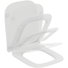 Capac wc din duroplast, Ideal Standard I.Life B slim, cu inchidere lenta, T500301