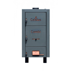 Cazan termic pe lemne, Celsius Combi, cu ardere normala, din otel, 40 kW
