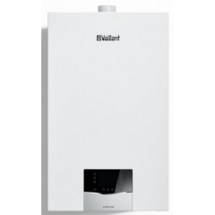 Centrala termica pe gaz in condensare, Vaillant ecoTEC Plus VU 30CS/1-5, murala, numai incalzire, afisaj LCD, touchscreen, loniDetect, schimbator caldura inox + kit evacuare