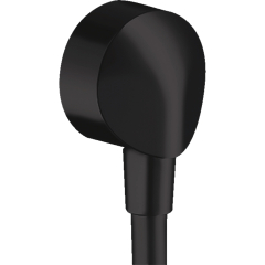 Cot racord pentru furtun dus, Hansgrohe FixFit E 27454670, ABS, negru mat
