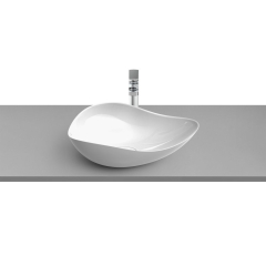 Lavoar pe blat Roca Ohtake 54 x 37.5 cm, fara orificiu pentru baterie, A327A13000