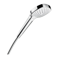 Para dus Hansgrohe Croma Select E Vario 26812400, crom, 3 functii, sistem anticalcar