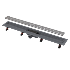 Rigola dus cu gratar din otel inoxidabil, Alcadrain APZ9 Simple, 85 cm