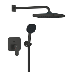 Sistem dus Grohe Cubeo 1053362430, incastrat, finisaj negru mat