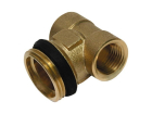 Teu capat terminal, 1/2 FI x 1 FE x 1/2 FI, KAN - therm

